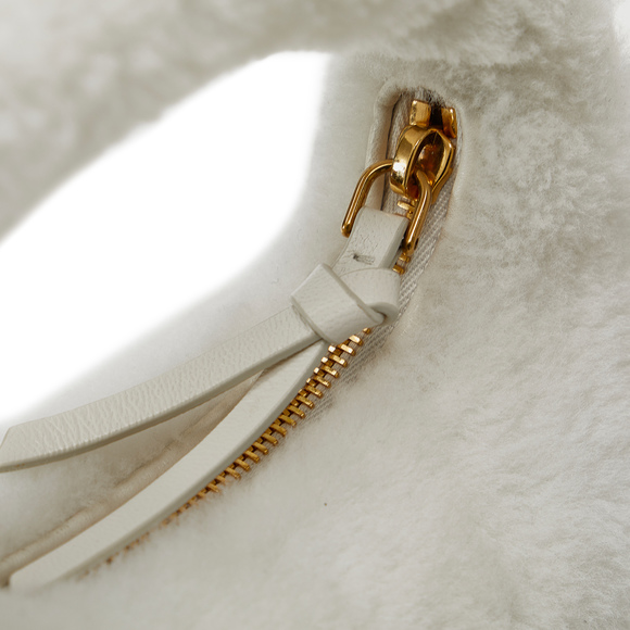 MIU MIU Mini Shearling Wander Satchel - Picture 9 of 11